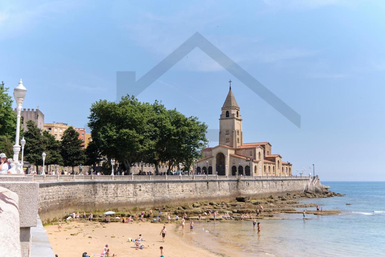 El Pixin - Apartamento De Gran Categoria En Gijon Bagian luar foto